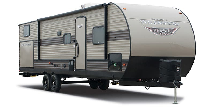 ROULOTTE WILDWOOD 36.5 PIED , 3 EXTENTIONS , 4 BUNK BED , CUISINE EXTERIEUR , COUCHE 10 , 418-932-6595