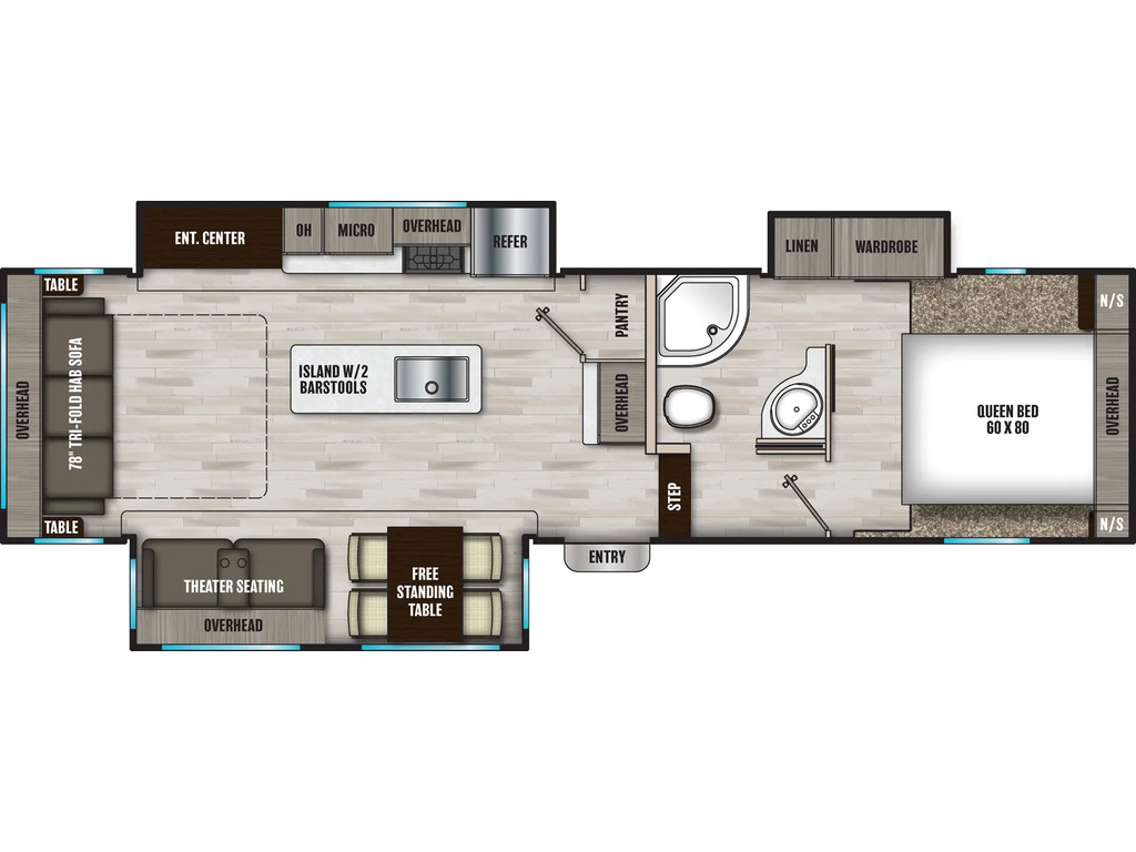 Fifth Wheel Chaparral 30RLS 2025 à vendre