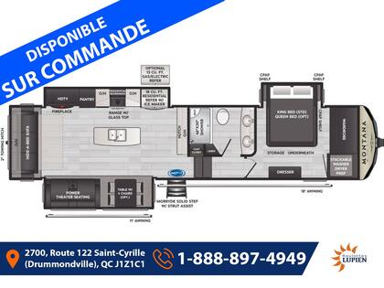 Caravane à sellette Keystone RV Montana High Country 2025 à vendre