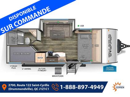 Travel Trailer Forest River Cherokee Wolf Pup 2025 à vendre