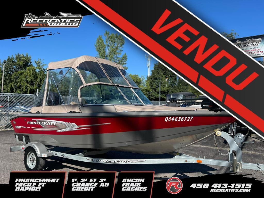 Bateau sport Princecraft 167 SPORT SERIES 2014 à vendre