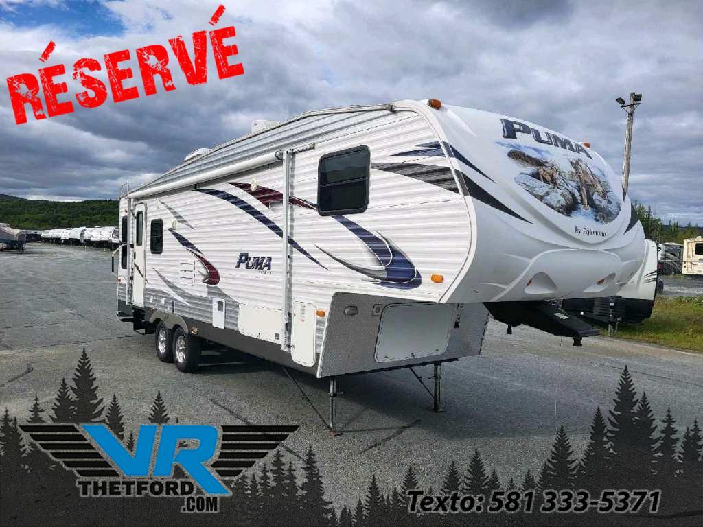 Caravane à sellette Palomino Puma 276RLSS 2013 à vendre