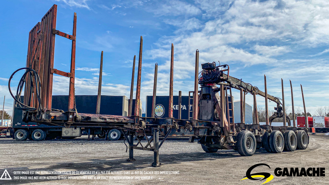 Remorque et plateforme Manac 48' LOG TRAILER LOG TRAILER WITH LOG LOADER 1998 à vendre