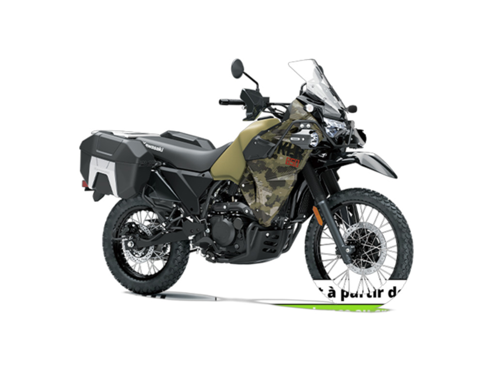 Moto double usage Kawasaki KLR650 Adventure 2025 à vendre