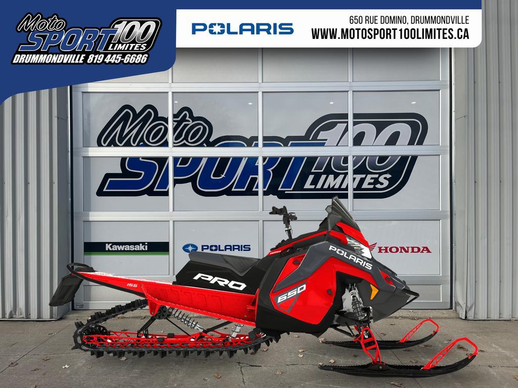 Motoneige Polaris 650 PRO RMK 155 2024 à vendre