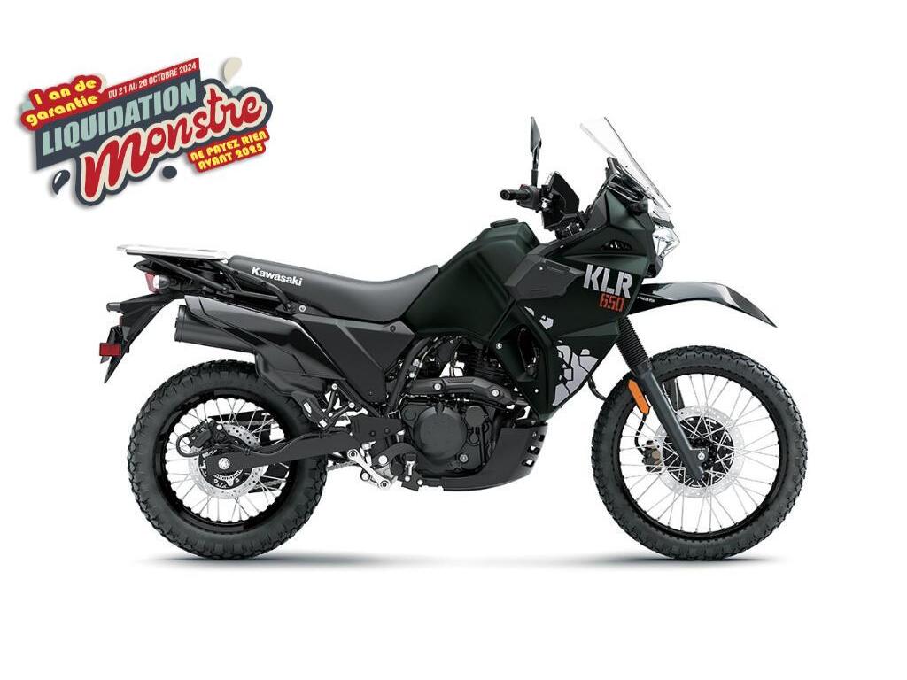 Moto double usage Kawasaki KLR650 2025 à vendre