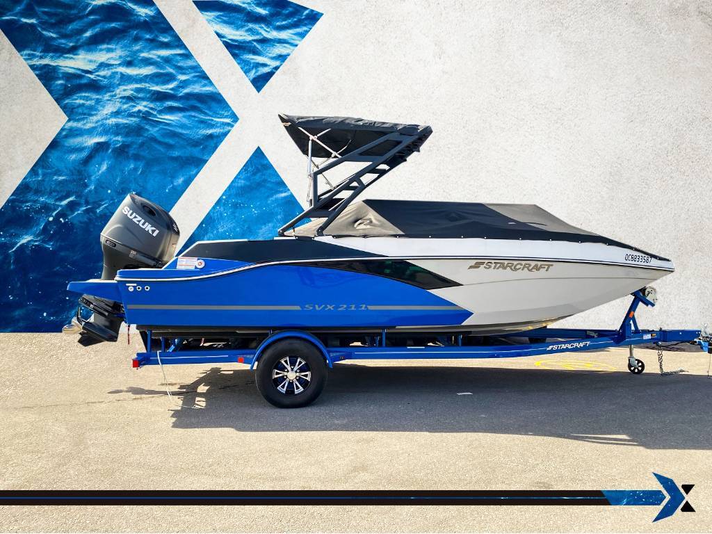 Ponton Starcraft SVX 211 OB 140hp deck boat bateau Ponté 2023 à vendre