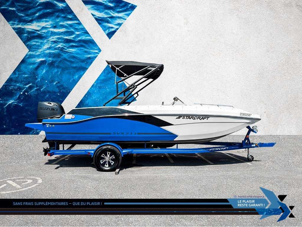 Ponton Starcraft SVX 211 OB 140hp deck boat bateau Ponté 2023 à vendre