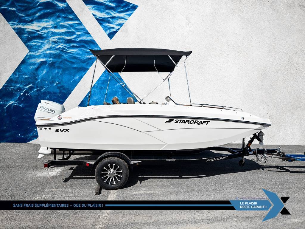 Ponton Starcraft SVX 171 OB 90HP deck boat bateau Ponté 2025 à vendre