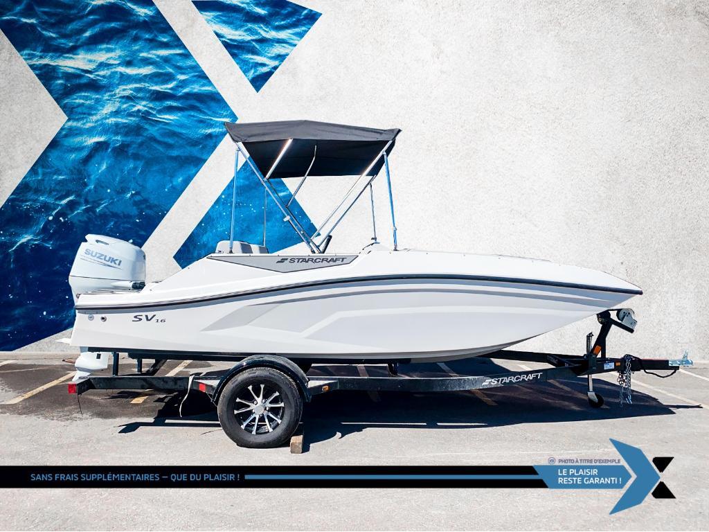 Ponton Starcraft SV 16 OB 75HP deck boat bateau Ponté 2025 à vendre