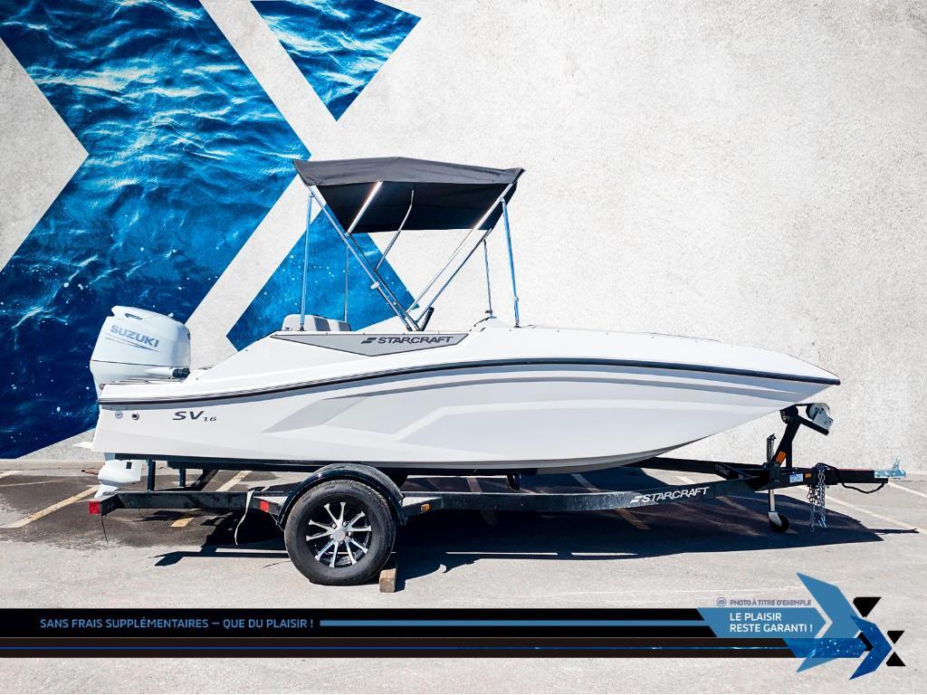 Pontoon Starcraft SV 16 OB 75HP deck boat bateau Ponté 2025 à vendre