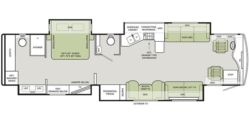 VR Classe A Tiffin 2020 à vendre