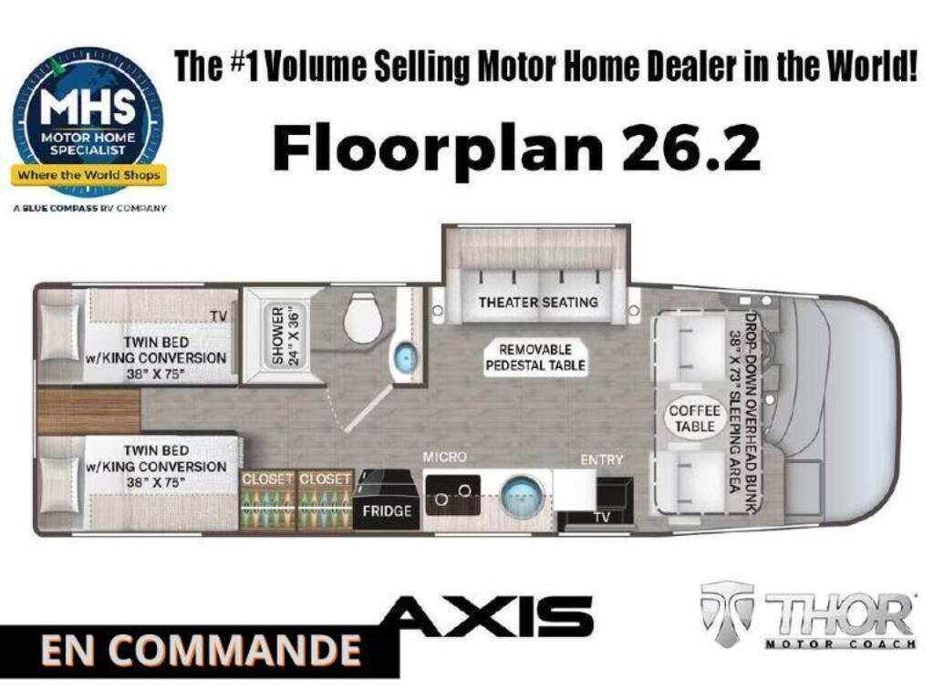 VR Classe A Thor Motor Coach 2026 à vendre