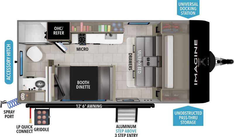 Roulotte Grand Design Imagine 15RBA 2026 à vendre