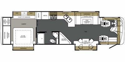 VR Classe A Forest River Berkshire 360FWS 2012 à vendre