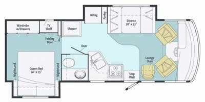 VR Classe A Winnebago 2012 à vendre