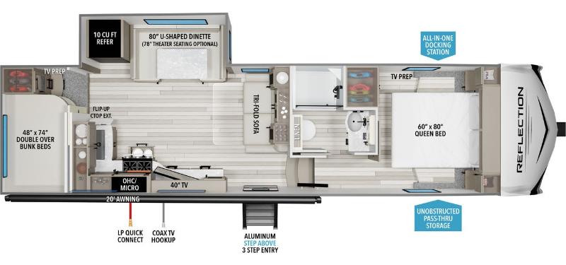 Caravane à sellette Grand Design Reflection 27BH 2026 à vendre