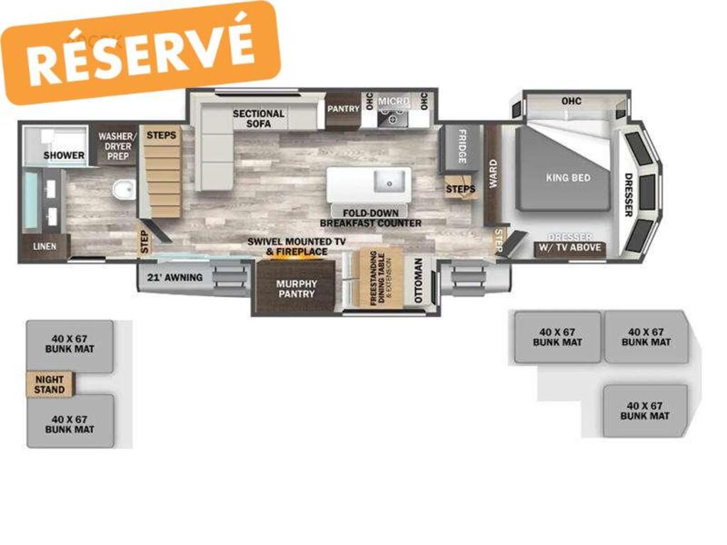 Roulotte de parc Cedar Creek 2026 à vendre