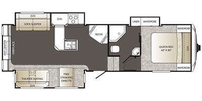 Caravane à sellette Keystone RV 2014 à vendre