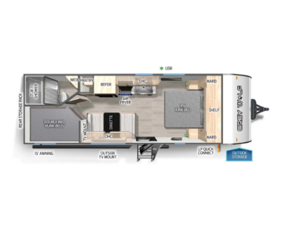 Roulotte Grey Wolf 2026 à vendre