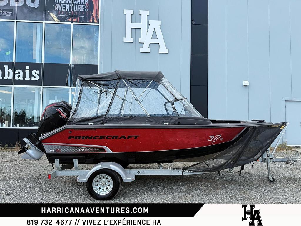 Bateau à moteur Princecraft SPORT 172 MAX NOIRROUGE 115HP PRO XS 2021 à vendre
