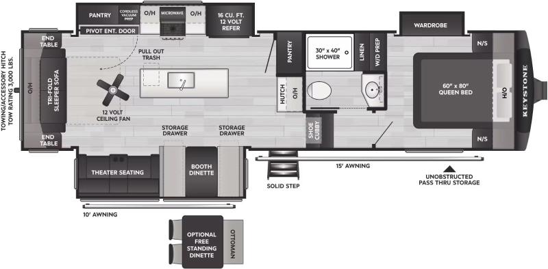 Fifth Wheel Keystone RV  2026 à vendre