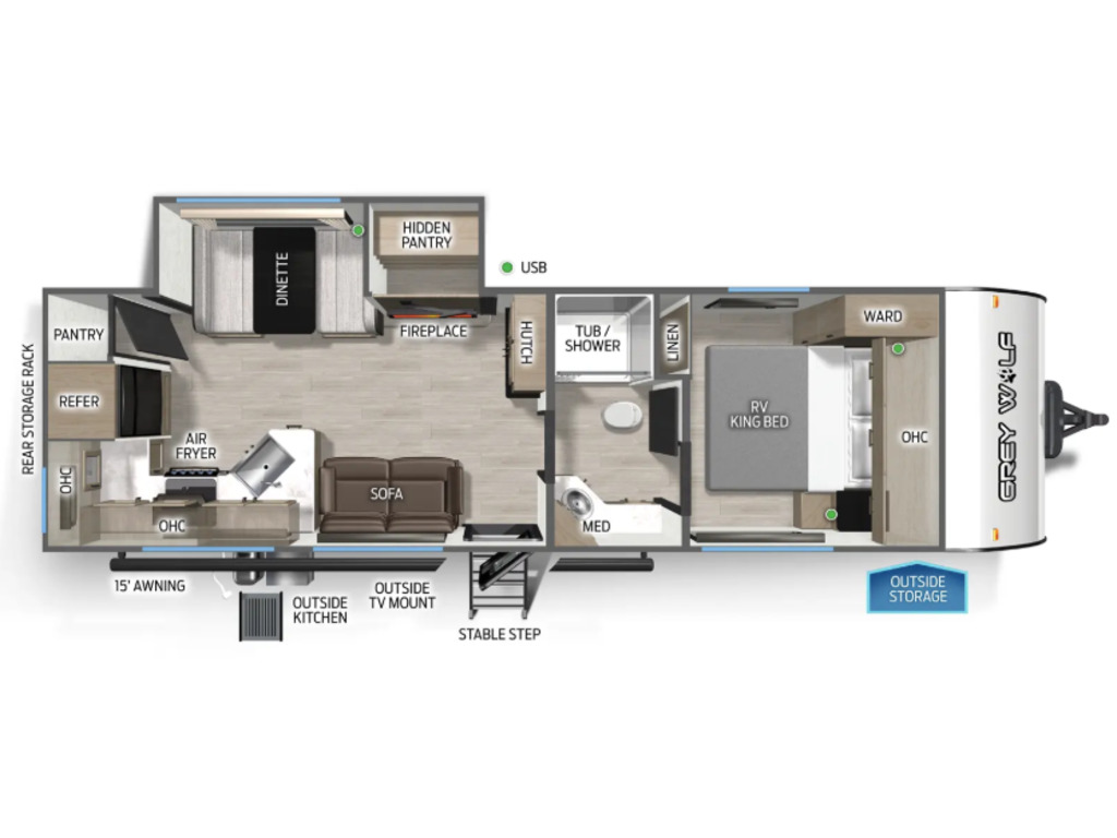 Roulotte Grey Wolf  2026 à vendre