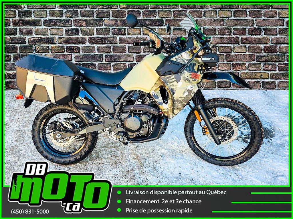 Moto double usage Kawasaki KLR 650 AVENTURE 2025 à vendre