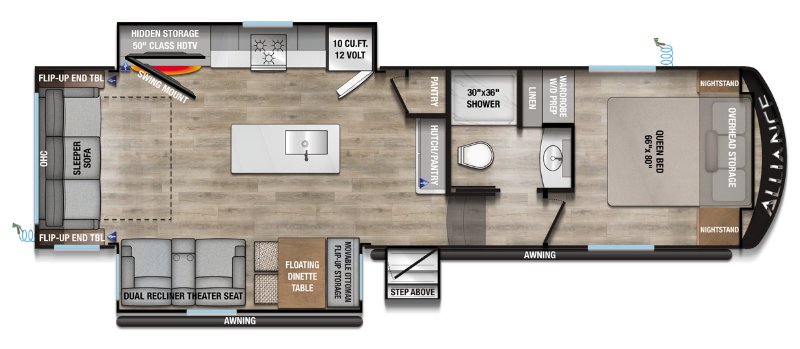 Caravane à sellette Alliance  2026 à vendre