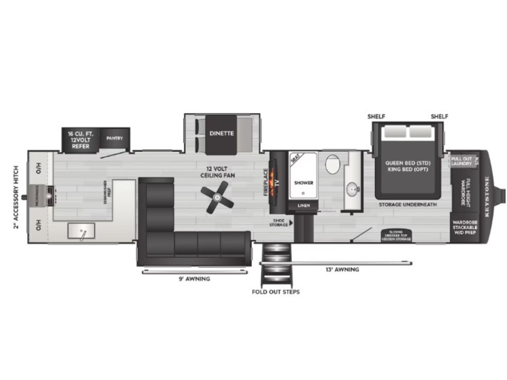 Caravane à sellette Keystone RV  2026 à vendre