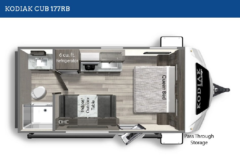 Roulotte Dutchmen Kodiak 177RB CUB 2022 à vendre