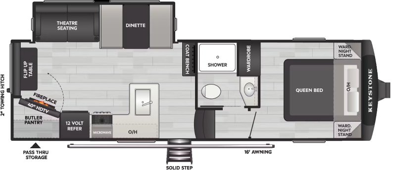 Caravane à sellette Keystone RV  2026 à vendre