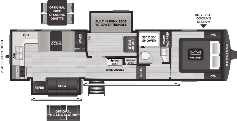Caravane à sellette Keystone RV  2026 à vendre
