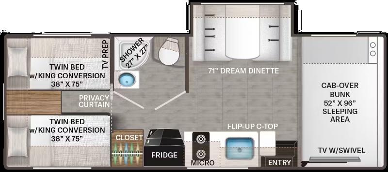 VR Classe C Thor Motor Coach  2027 à vendre